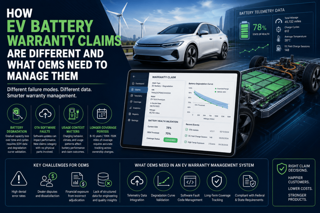 Manage EV Battery Warranty Claims Effectively