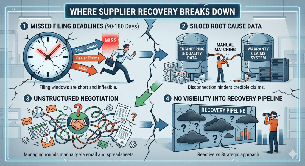 Reasons for Supplier Recovery Breaks Down