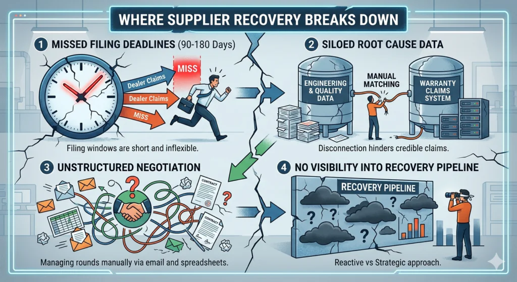 Reasons for Supplier Recovery Breaks Down